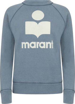 Isabel Marant Isabel Marant, Sweatshirts, female, Blue, Size: 2XS Slate Blue/Ecru Casual Sweater