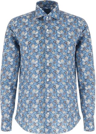 Barba Stijlvolle Overhemden Collectie - Heren - Casual Overhemden - Blauw - M - Overhemden