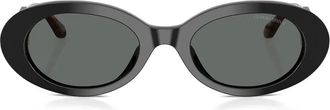 Giorgio Armani oval-frame sunglasses - Black