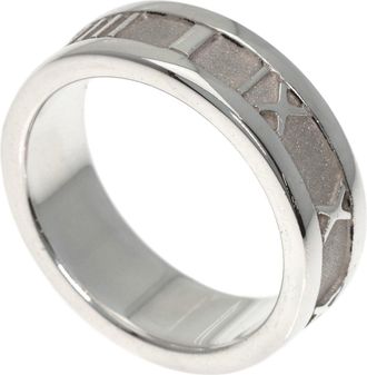 Tiffany & Co. Atlas Silver Band Ring (Pre-Owned)