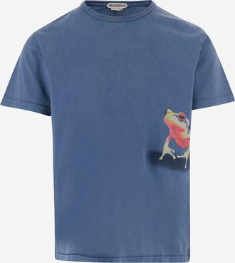 J.W.Anderson Jw Anderson Baumwoll-T-Shirt mit Aufdruck
