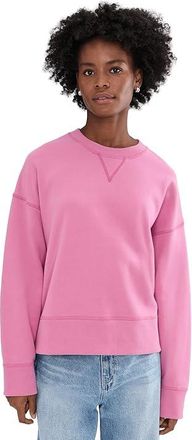 Faherty High Standard Fleece Vintage Crew Womens Sweatshirt Ibis Rose : SM, Cotton