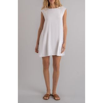 Kut from the Kloth Alice Cap Sleeve Shift Dress in White at Nordstrom, Size X-Large