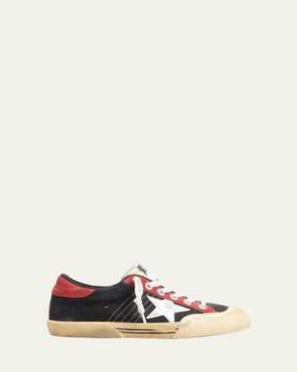 Golden Goose Superstar Mixed Leather Low-Top Sneakers
