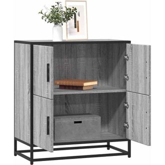 vidaXL Credenza Grigio Sonoma 68x35x76 cm in Legno Multistrato - Vidaxl