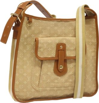 Louis Vuitton Mary Kate Messenger Bag Mini Lin Beige Canvas Bag (Pre-Owned)