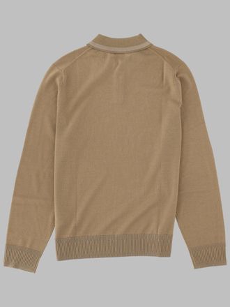 Paul Smith Merino Wool Polo Shirt - Brown