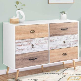 IDMarket Bahia Arc&oacute;n Escandinavo De 6 Cajones 115 Cm