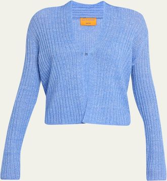 Guest In Residence Breezy Ribbed Cashmere Cardigan