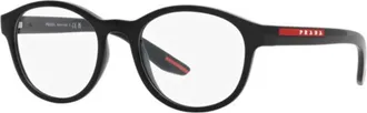 Prada Prada Sport Round Full Rim Eyeglasses - Black