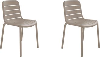 Resol Sillas Gina Resol Pl&aacute;stico Beige (pack De 2)