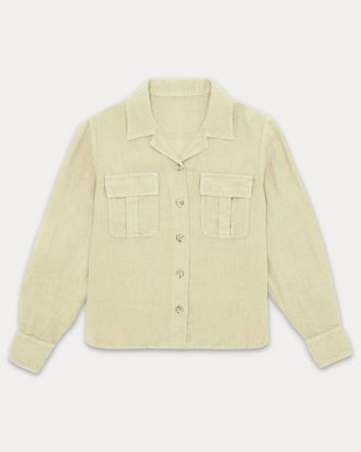 Fortela Bia Linen Shirt in Cream at Nordstrom, Size 38 Eu