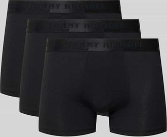 Tommy Hilfiger Slim Fit Trunks aus Modal-Mix im 3er-Pack in Black, Gr&ouml;&szlig;e XXL
