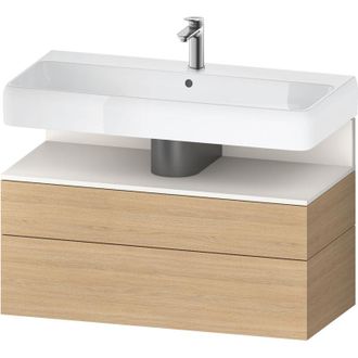 Duravit Duravit - Qatego Mueble Bajo Lavabo, 1 Extra&iacute;ble Y 1 Caj&oacute;n