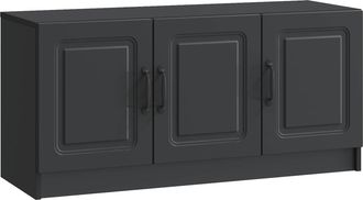 vidaXL Mueble De Tv Negro 99 X 34,5 X 47 Cm Madera De Ingenier&iacute;a Vidaxl