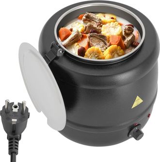 OEM Olla Para Sopa De 10 Litros, 400 W, Con Carcasa Extra&iacute;ble De Acero Inoxidable, Aislamiento T&eacute;rmico, Apta Para Uso Alimentario, Enchufe Europeo, 220 V