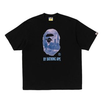 A Bathing Ape Painting by Bathing Ape Relaxed Fit Tee Black 1K80-110-305-BLACK