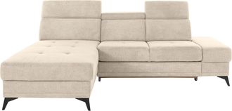 Inosign Ecksofa »Cardiz L-Form« inkl.Kopfteilverstellung und Federkern wahlweise mit Bettfunktion