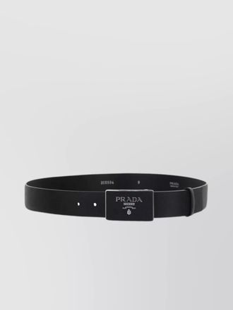 Prada calfskin belt adjustable metal buckle