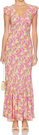 Beach Riot Elodie Maxi Dress In Neon Bouquet
