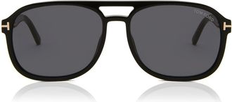 Tom Ford FT1022 ROSCO 01A Mens Sunglasses Black Size 58