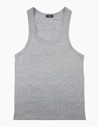 Dsquared2 Mens Dsquared2 Back Logo Tank Top Marl Grey - Size: 2XL