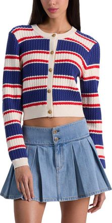 Alice & Olivia Alice + Olivia Dollie Wool-Blend Cardigan