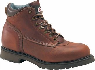 Carolina Mens 6 Plain Toe Work Boot In Brown