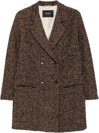 Seventy Double-Breasted Coats - Dames - Mantel - Veelkleurig - XS - Jassen