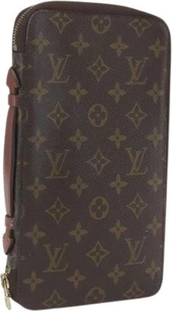 Louis Vuitton Pre-owned Clutches, female, Brown, Size: ONE SIZE Pre-owned Canvas Wallet