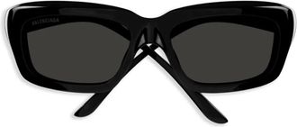 Balenciaga Occhiali da sole con design geometrico - Nero