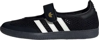 adidas (WMNS) adidas Samba Jane Core Black Off White Gold Metallic LA6830