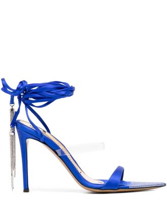 Alexandre Vauthier Sandali in pelle 105mm - Blu