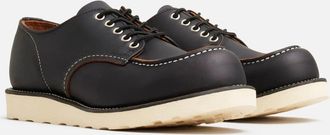 Red Wing Shoes Red Wing Shop Moc Oxford 8090 Black Prairie Leather Casual Shoes HAWK204