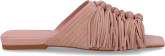 Ash Brigitte Knotted Fringe Slide Sandals