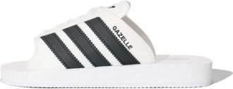 adidas (WMNS) adidas Gazelle Beach Slides Asia Sizing White Black JQ7420