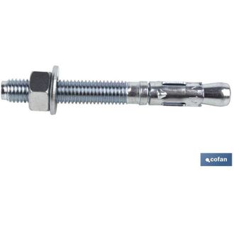 cofan Taco Anclaje Mtc Zincado M-8x120 Caja 100 Unid., Anclaje Mtc Est&aacute;ndar Para Montajes, Indicado Para Placas De Hormig&oacute;n Y Piedra Natural Resistente A La