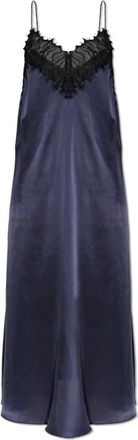 Iro Iro, Kleedjes, Dames, Blauw, M, Bailar Zijden Jurk