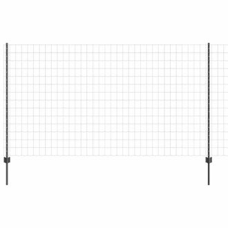 Berkfield Home Euro Fence with 10 U Posts Grey 1.4x10 m Steel