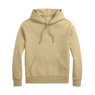Polo Ralph Lauren Hoodies, male, Beige, XL, Cotton Blend Hoodie with Zip Fastening