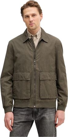 Guess Bomberjack - Heren - Bomber jackets - Groen - M - Katoen - Jassen