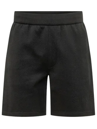 Givenchy Black Textured Shorts