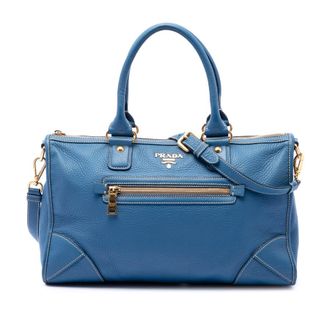 Prada Pre-owned Prada Vitello Daino Zip Top Satchel Ladies BGL4V4WOKCC0VS2B