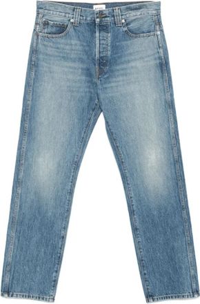 Khaite Blauwe Jeans met Verborgen Rits - Dames - Regular Fit Jeans - Blauw - W27 - Katoen - Jeans