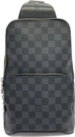Louis Vuitton Pre-owned Avenue Sling Bag Damier Graphite Shoulder Bag - Dames - Vintage Schoudertas - Zwart - ONE Size - Vintage