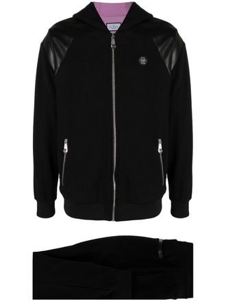 Philipp Plein Tuta sportiva con stampa - Nero