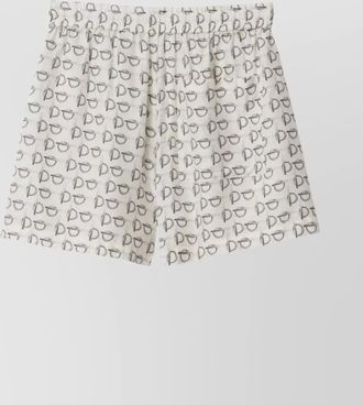 Burberry silk printed shorts