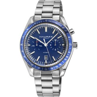 Gevril Group Bracelet Watch in Silver/blue at Nordstrom Rack