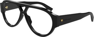 Bottega Veneta Aviator Zonnebril - Heren - Brillen - Zwart - 59 MM - Accessoires