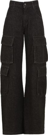 Cycle Wide Leg Jeans - Dames - Loose Fit Jeans - Grijs - W25 - Katoen - Jeans